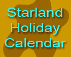 Starland Holiday Calendar