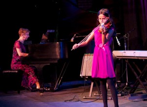 Playing Violin at Starland